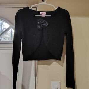 Elegant Black Kids Sweater with Bow